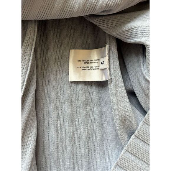 NWT PROENZA SCHOULER Rib Knit V-Neck Fit & Flare Midi Dress, $500 - Picture 6 of 11